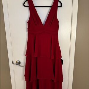 Lulu's Rich Red High Low Dress